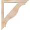 Ekena Millwork Funston Traditional Smooth Bracket w/ Offset Brace, Douglas Fir, 5 1/2"W x 40"D x 44"H BKT0604X40X44FST01SDF - alternate 2